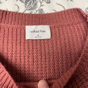 *sold* Wilfred free isabelli crewneck sweater xs pastel rose